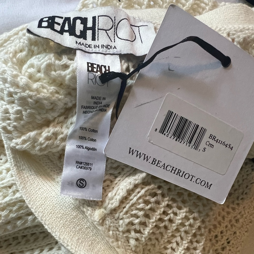 🏖️👙 Beach Riot Romee Dress Cream S 🏖️👙 - Picture 8 of 9